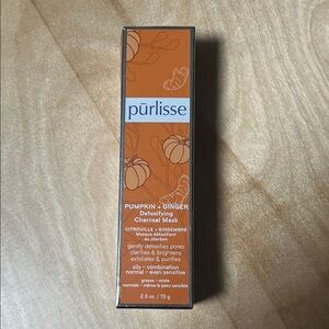 ✨NEW, UNOPENED Pūrlisse Pumpkin + Ginger Detoxifying Charcoal Mask✨